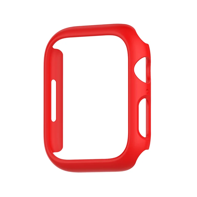Compatible  Apple Watch Case 45mm Series 7,Hard PC Bumper Protective Cover Frame,NO Screen Protector,for iWatch Series 7 41mm RED