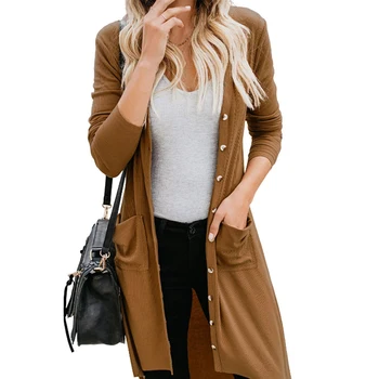 

Women's Fashion Windbreaker Casual Trench Female Outwear Long Coat women's Single-breasted Trench Manteau Femme