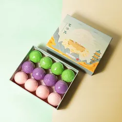 For Female SPA Foot Bath Body Care 12pcs/set Organic Bath Handmade Bathing Foot Spa Bomb Rich Essential Oils Bath Bombs Ball