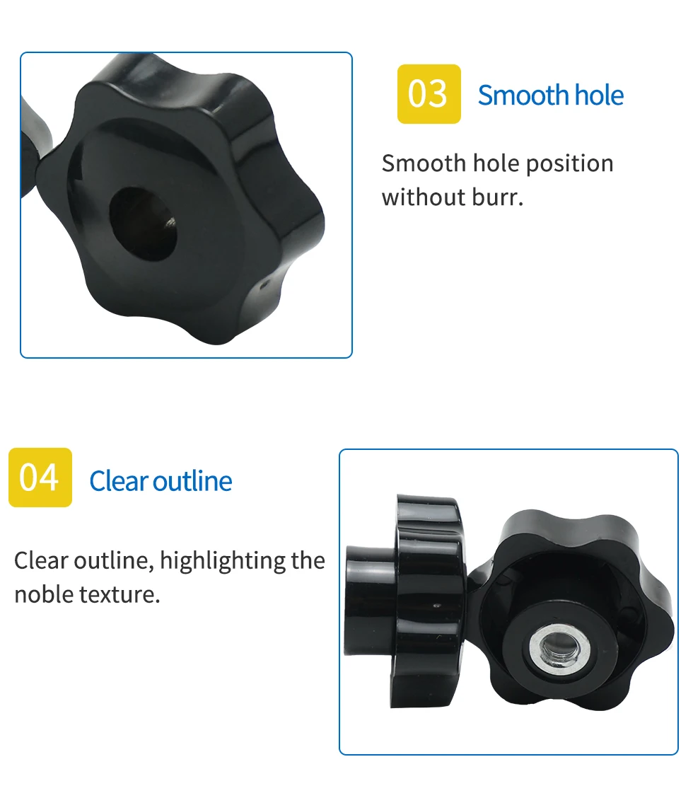 M4 M5 M6 M8 M10 M12 сливы бакелит ручная затяжка гайки ручка резьба звезда механические черные гайки Зажимная ручка ручные гайки