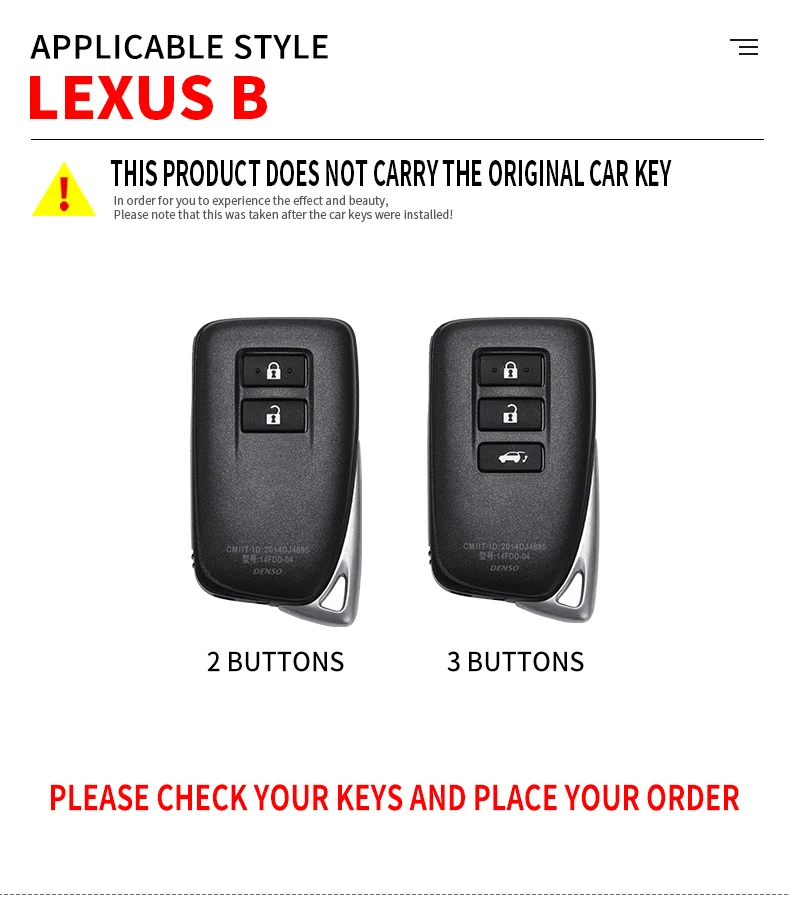 Metal Car Smart Key Case Cover For Lexus NX GS RX ES GX LX RC IS 250 200 350 300H 450H CT200 RX270LX NXIS Shell Fob Accessories - H58dcc3a72b134107aca9311879c5a248y