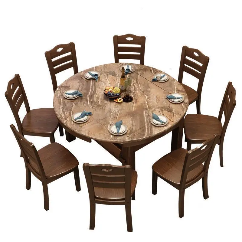 Masa Sandalye Salle Manger современный A Langer Eettafel Meja Makan деревянный круглый стол для столовой