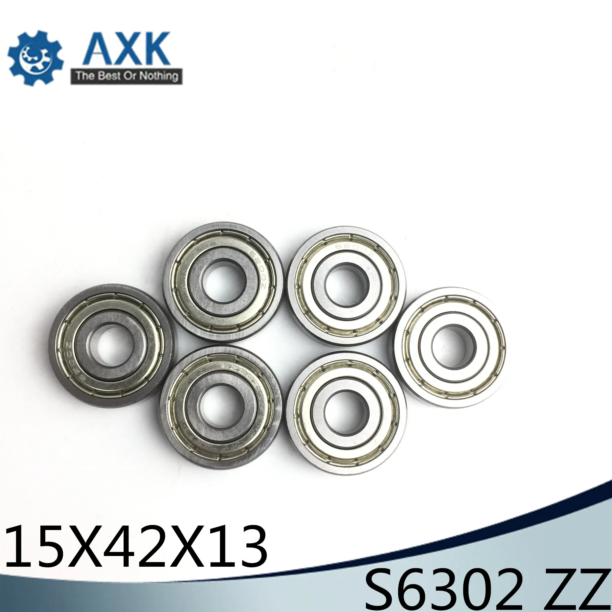 S6302ZZ Bearing 15*42*13 mm ( 10PCS ) ABEC-1 S6302 Z ZZ S 6302 440C Stainless Steel S6302Z Ball Bearings
