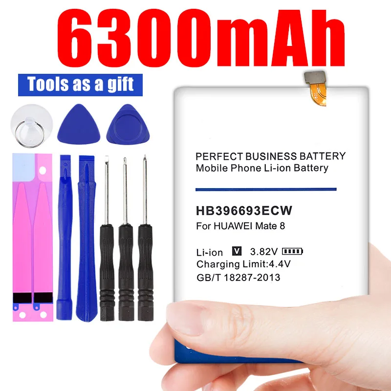 6300mAh HB396693ECW Аккумулятор для Huawei Mate 8 NXT-AL10 NXT-TL00 NXT-CL00 NXT-DL00 mate8 | Мобильные телефоны и