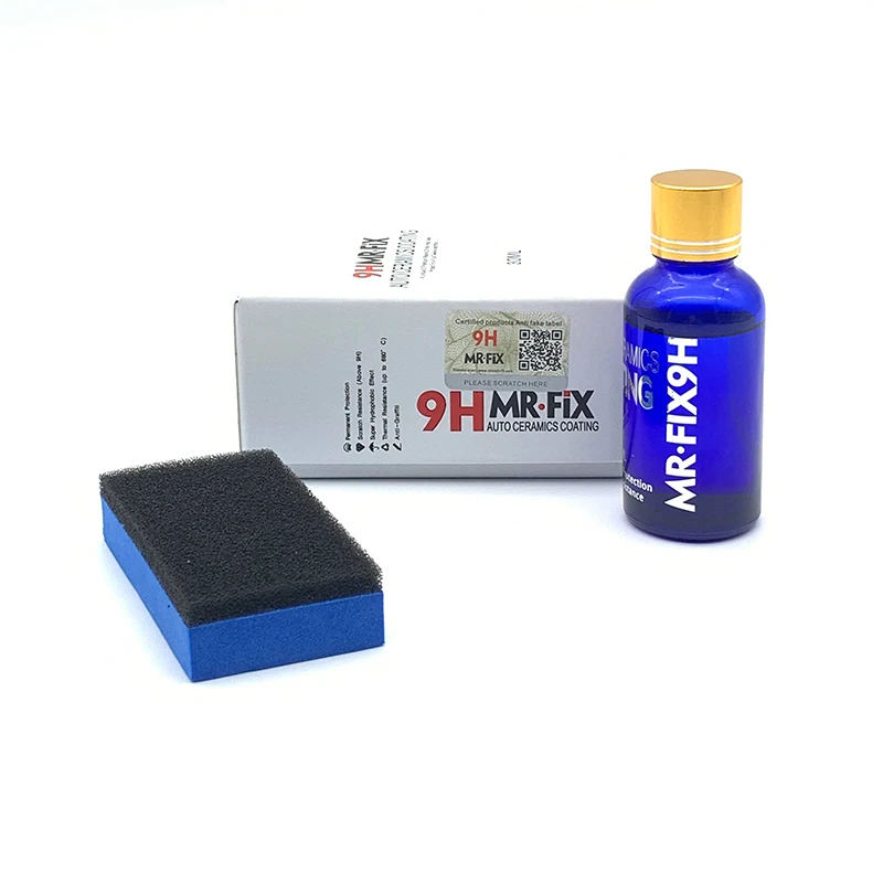 Auto Paint Coating Spray Car Scratch Repair Paste 9H Car Oxidation Liquid Ceramic Coat Super Hydrophobic Glass Coating Set Polysiloxane and Nano materials Care Multicolor H9