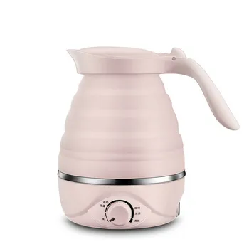 

DMWD Travel Camping Portable Foldable Silicone Electric Kettle Mini Boiling Hot Water Thermal Insulation Heating Boiler Tea Pot