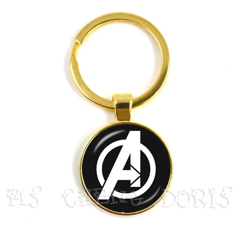 Стеклянный подвесной брелок Marvel Железный человек Tony Stark дуговой реактор брелки Мстители 4 эндгейм квантовое царство фильм сувенир - Цвет: 14