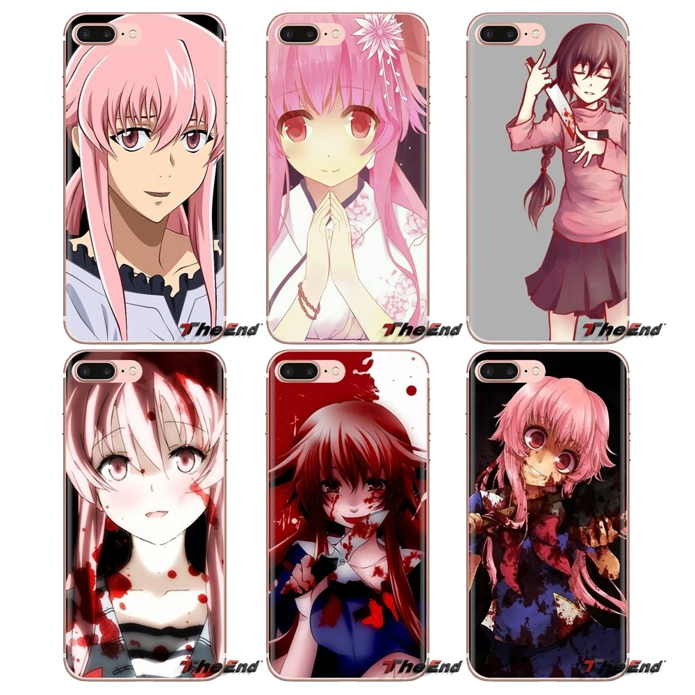 Cartoon Mirai Nikki Future Diary For LG G3 G4 Mini G5 G6 G7 Q6 Q7 Q8 Q9 V10 V20 V30 X Power 2 3 K10 K4 K8 2017 Soft Cases Covers |
