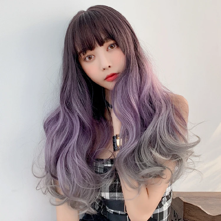 DM-WIG19) кигуруми из смолы японского аниме косплей маска Лолита Кроссдрессинг BJD маски косплей парик смешанный цвет