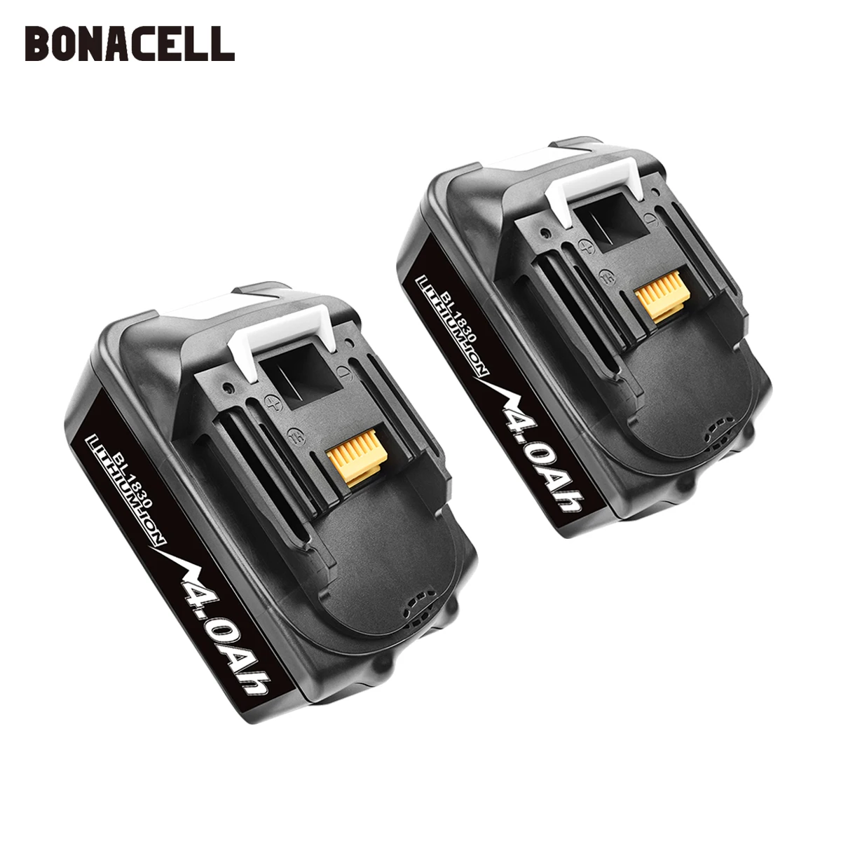 Набор сменных литиевых батарей Bonacell 18 в 4000 мАч BL1830 для дрели Makita LXT400 194205-3 194309-1 BL1815