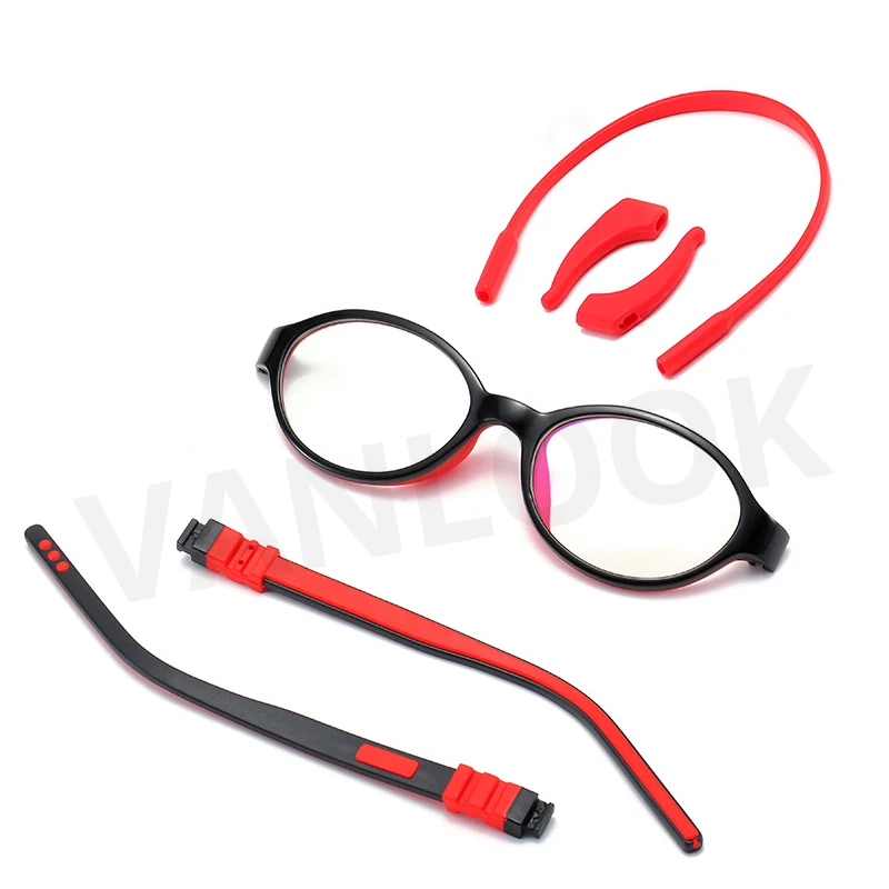 VANLOOK Children's Computer Glasses for Girls Boys Kids Teenage Anti Glare Blue Light Blocking Screen Gaming Silica TR90 w/ Case