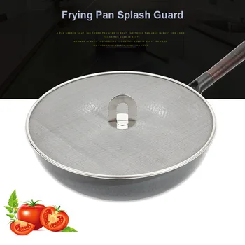 

Frying Pan Splash Guard Stainless Steel Pot Cover Lid Mesh Fat Oil Frying Pan Splatter Screen Tool household Pot Mesh Lid