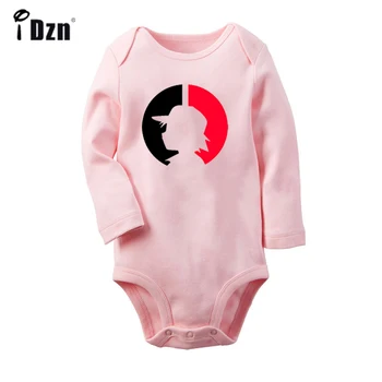 

Pokemon Pikachu Pokeball Ash Ketchum Don't Touch Me Prairie Wolf Printed Newborn Baby Outfits Long Sleeve Jumpsuit 100% Cotton