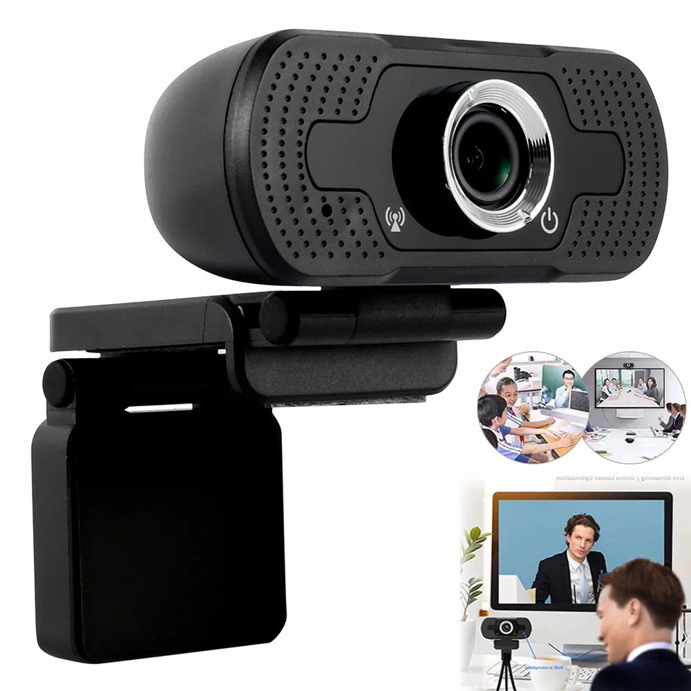

Willkey HD Webcam Full HD 108P HD Autofocus Video Recording Web Camera With Microphones for Desktop Laptops PC Game Webcam
