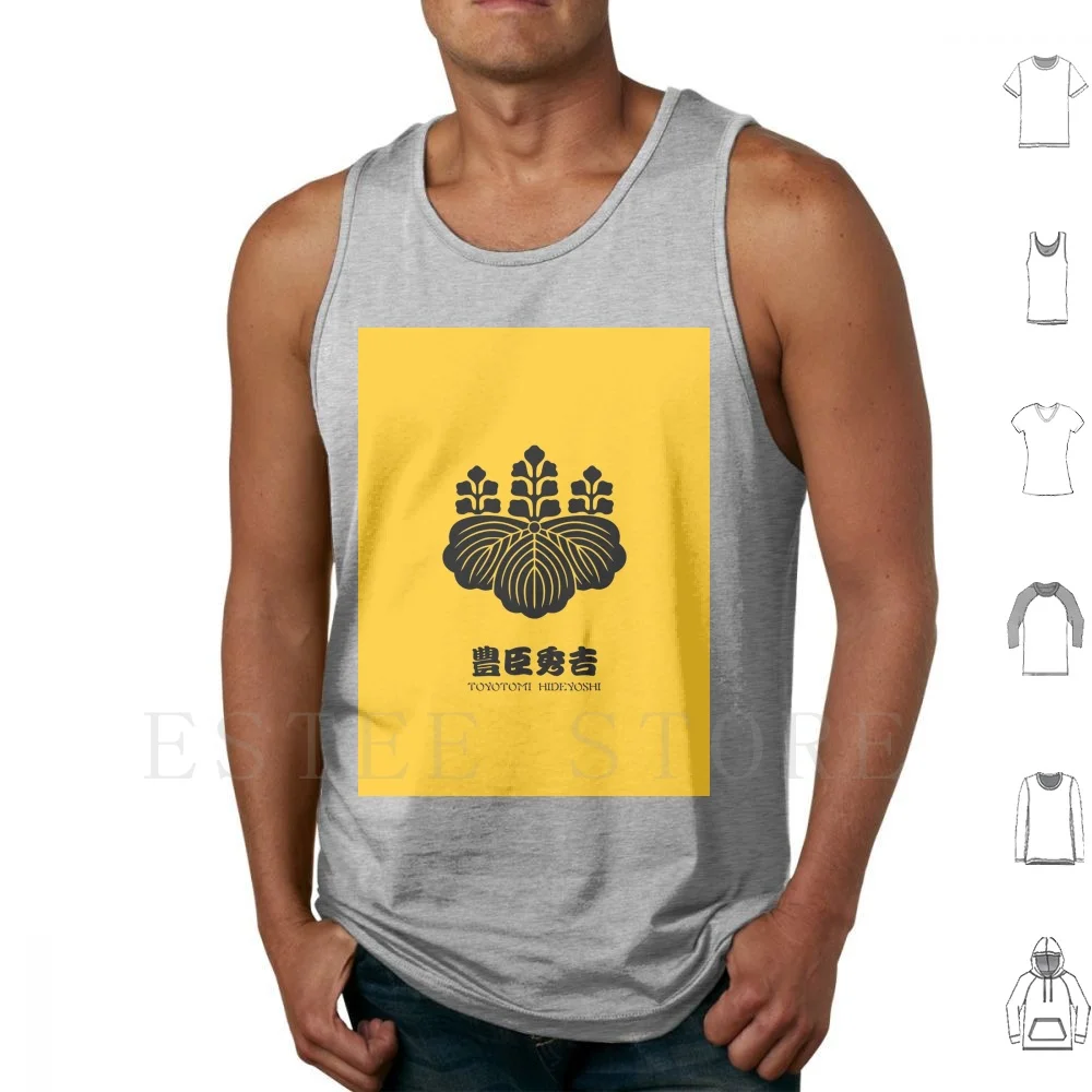 Toyotomi Hideyoshi Crest Con Nome Canotte Gilet Senza Maniche Toyotomi Hideyoshi Oda Tokugawa Giappone Shogun Clan Giapponese