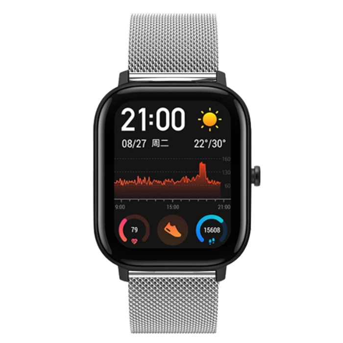 Сменный ремешок из нержавеющей стали для часов Huami Amazfit GTS Watch FEA889