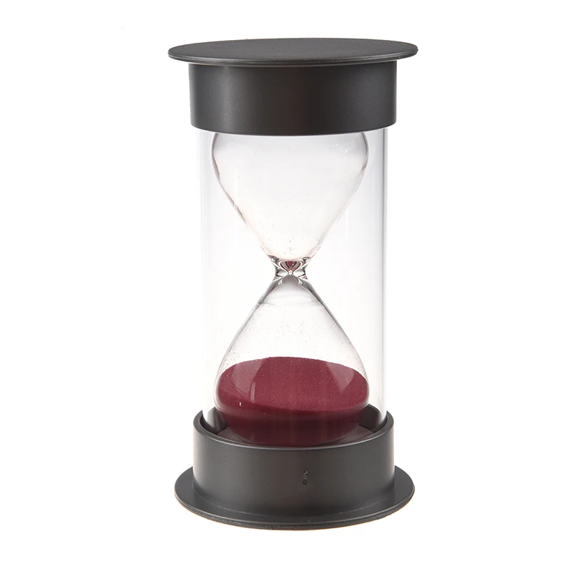 Plastic Crystal Sandglass 30 Minutes Sand Clock Decoration Sandglass Timer pink