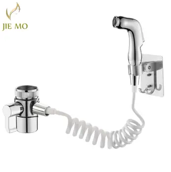 

chrome Brass Bidet Faucets Wall Handheld Shower Spray Head For Wash Bathroom Toilet Car Rinse Pet Airbrush JM-182