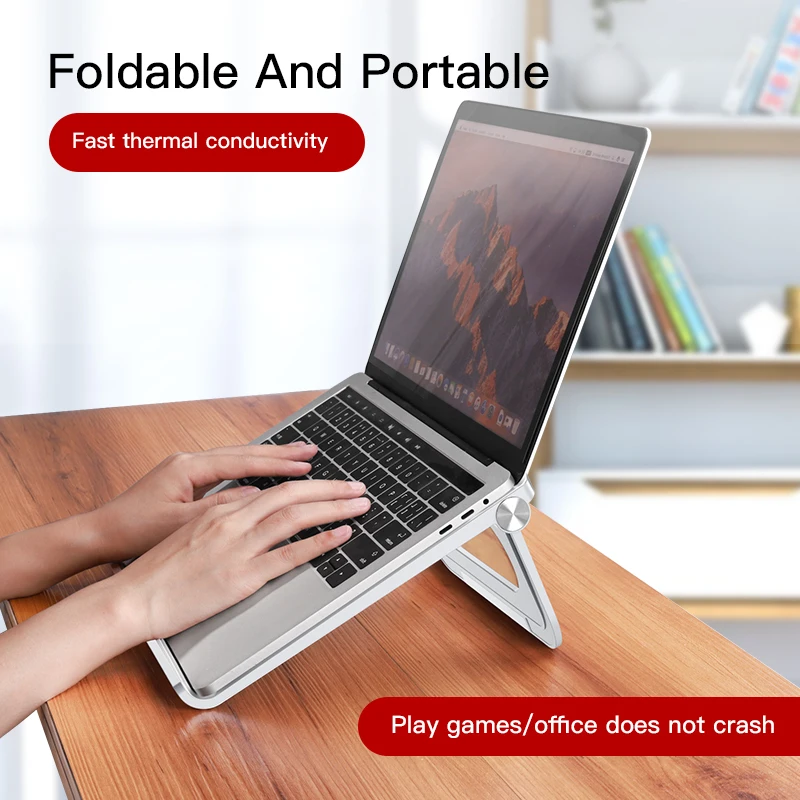 Подставка держатель для ноутбука регулируемая складная Нескользящая деталь