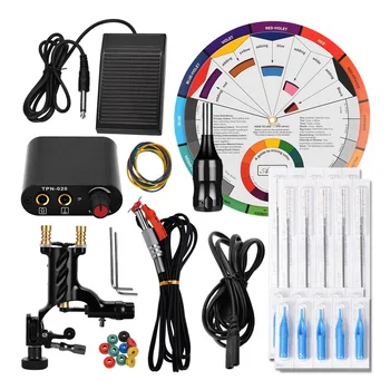 

Tattoo Machine Kit Conventional Hook Line Rotary Tattoo Machine Gun Tattoo Machine Color Wheel Exercise Tattoo Tools