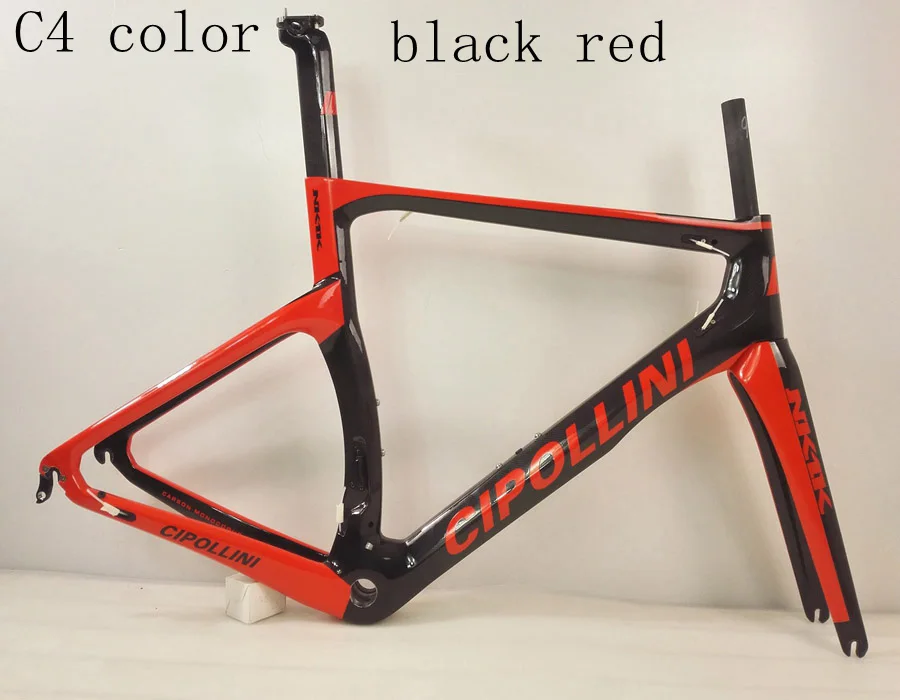 Топ Cipollini NK1K T1100 3k гоночная карбоновая рама для дорожного велосипеда V тормоз обода дисковый диск велосипедные рамы сделано Тайвань DPD XDB корабль - Цвет: C4 color