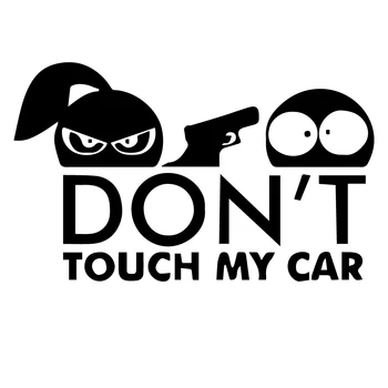 

Cartoon don't Touch My Car Cars Stickers And Decals Funny Wrap Vinyl Decal Decor Mural Vinyl Covers Decor Accessories