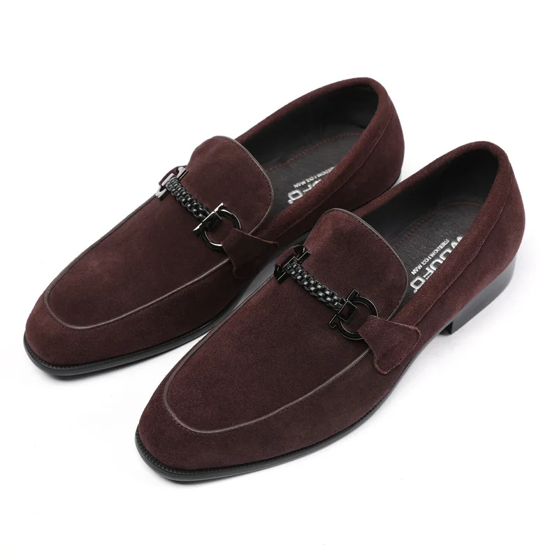 

Leather Shoes Dull Polish Cowhide Shoes Business Formal Wear-Genuine Leather Soft Leather Comfortable Breathable