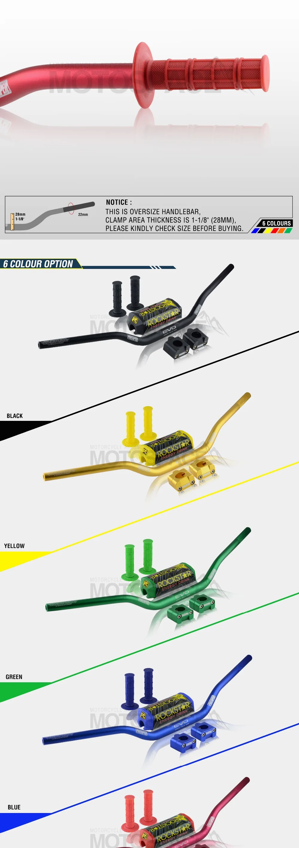 Руль для Pro Taper Pack Bar 1-1/" Классическая дверная ручка бар колодки ручки Pit Pro Racing Dirt Pit Bike мотоцикл с адаптер cnc