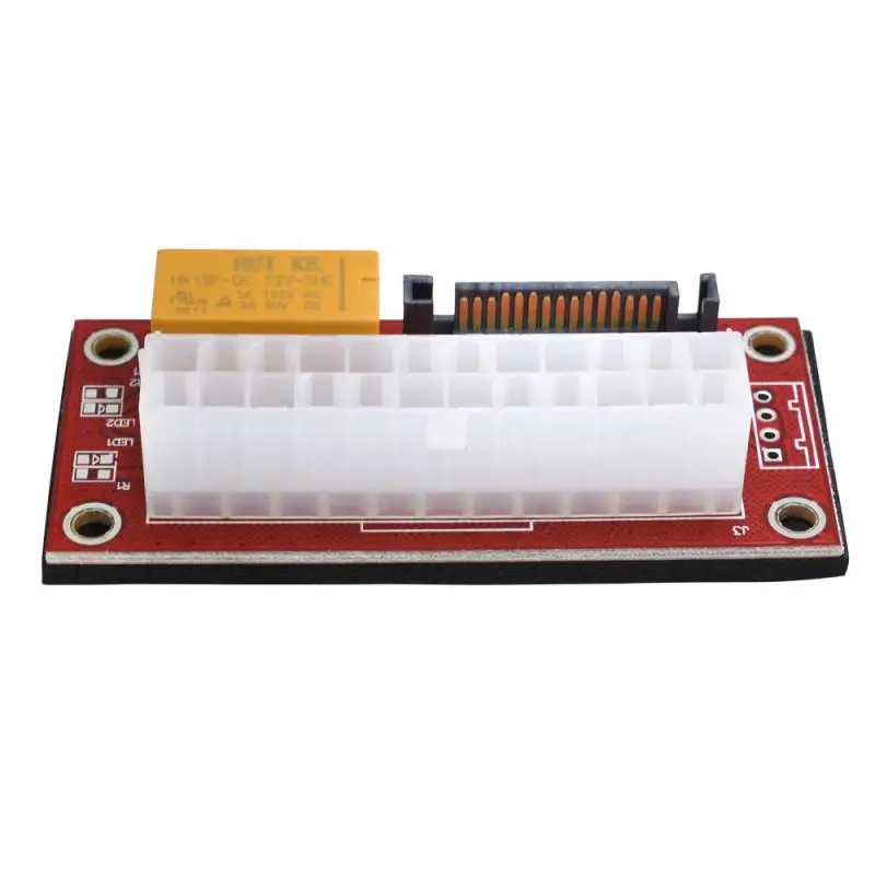 2021 ATX 24Pin To Molex SATA Dual PSU Power Supply Sync Starter Extender Cable Card Add2psu Adapter For BTC Miner Adapter Card-1