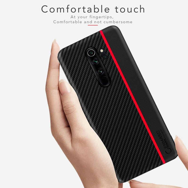 

For Redmi Note 8 Case Original Carbon Fiber PU Leather Protection Back Cover for Xiaomi Redmi Note 8 7 Pro 5 K20 mi 9T Pro Case