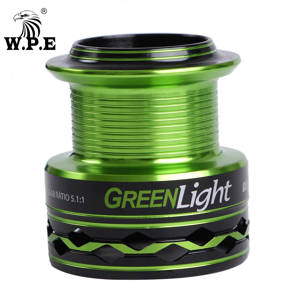 W. P.e GreenLight серия 3000 4000 5000 6000 спиннинговая катушка с алюминиевой катушкой