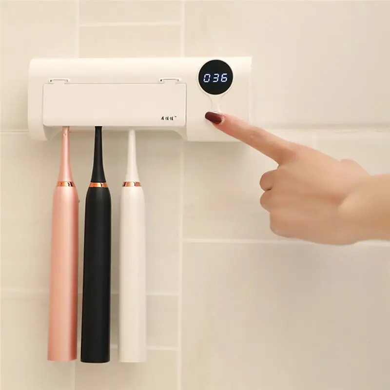 

Hot Xiaomi Youpin toothbrush HolderJJJ Ultraviolet sterilization disinfector,suitable SO WHITE Oclean All types of toothbrushes
