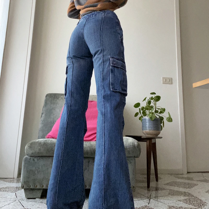Low Waisted Y2K Straight Jeans Big 