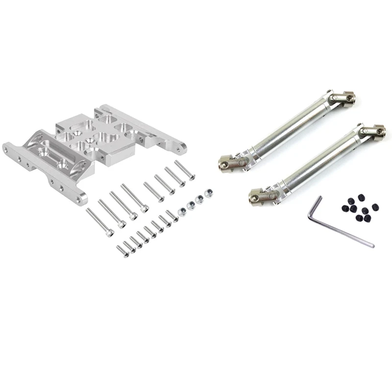 2 Set RC Car Part: 1 Metal Universal CVD Drive Shaft 102-150Mm & Aluminum Alloy Gearbox Mount Holder | Игрушки и хобби