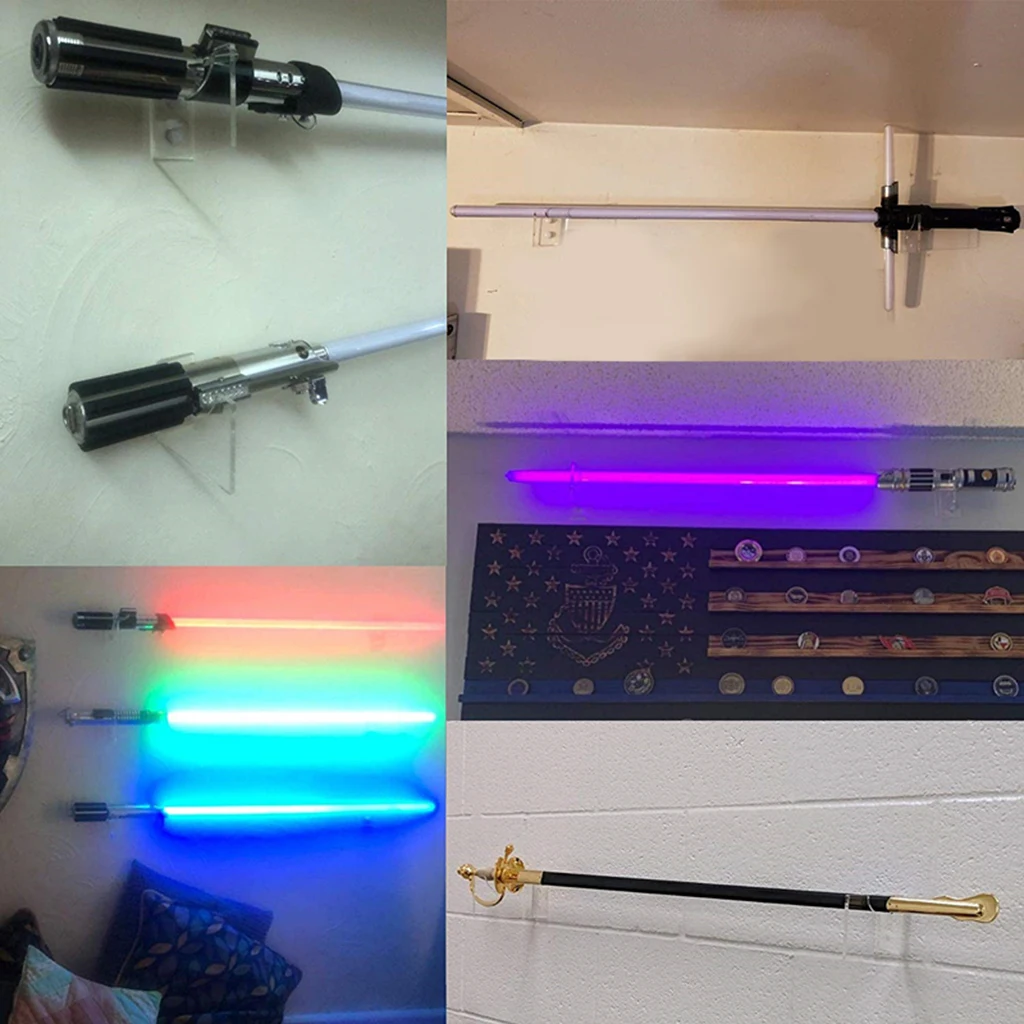 Multifunctional Display Stand Acrylic Display Rack for Lightsaber Shelf