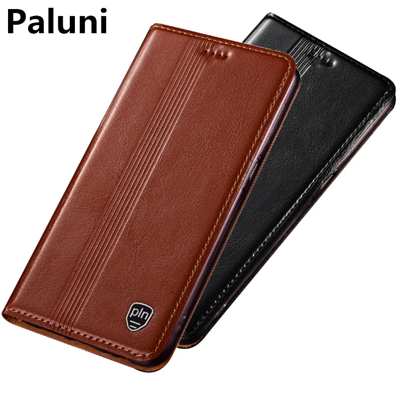 Genuine leather magnetic flip case card slot holder for Asus Zenfone 6Z ZS630KL 2019 phone bag | Мобильные телефоны и