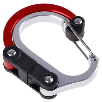 

Aluminum Alloy Durable Carabiner Climbing Harness Hook Outdoor D Ring Hooks Keychain Clip Carabiner Climbing Camping Accessories
