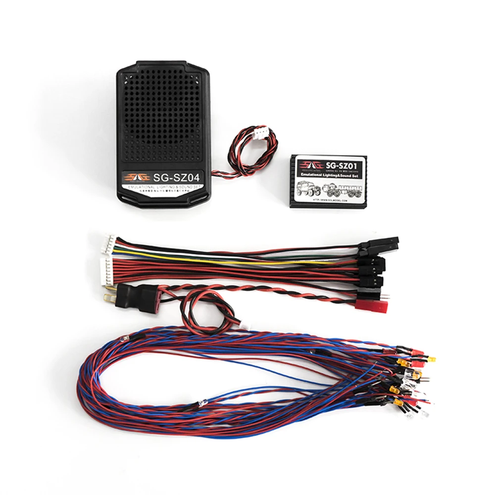 

3 in 1 Engine Simulator System Emulational Lighting Smoke and Sound Set for RC Car Traxxas Tamiya XB HB Racing D418