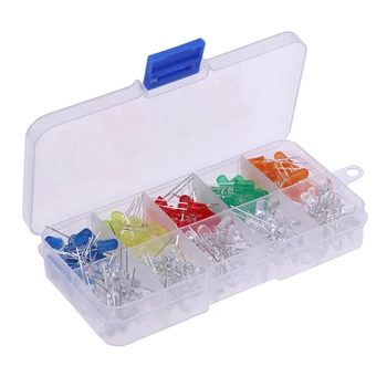 

5mm Diffused And Clear Assorted LED Kit 5 Colors DIY Assortment Kit