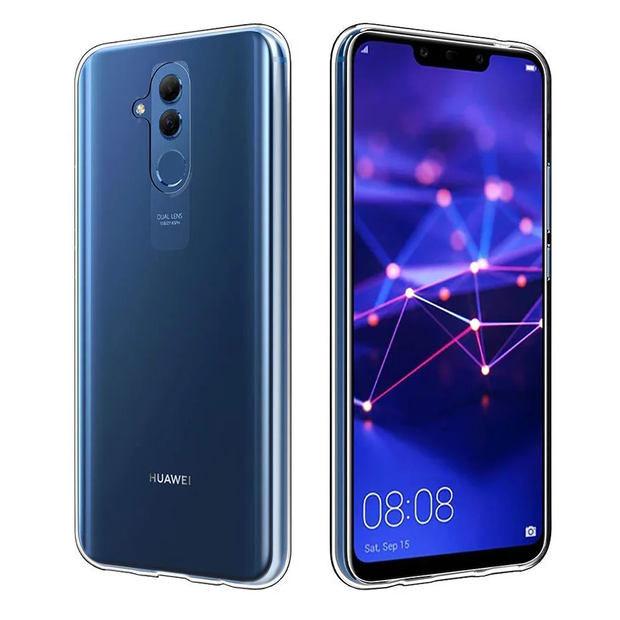 TPU чехол для huawei P20 mate 20 Lite Pro прозрачная задняя крышка телефона Honor 8X Note 10 Nova 3 3i