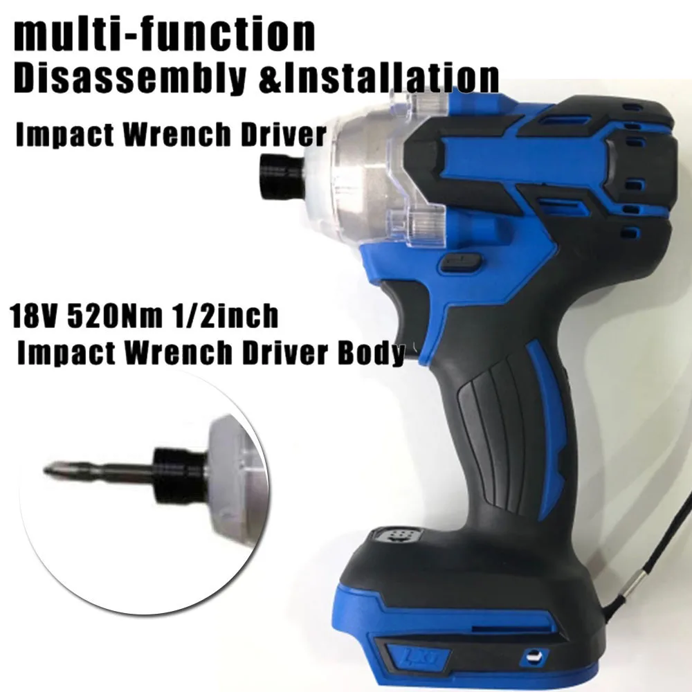 

18V 520N 1/2in Cordless Impact Wrench Driver Body No Battery For Makita DTW285Z 2700 RPM Power Tools Impact Driver electric tool