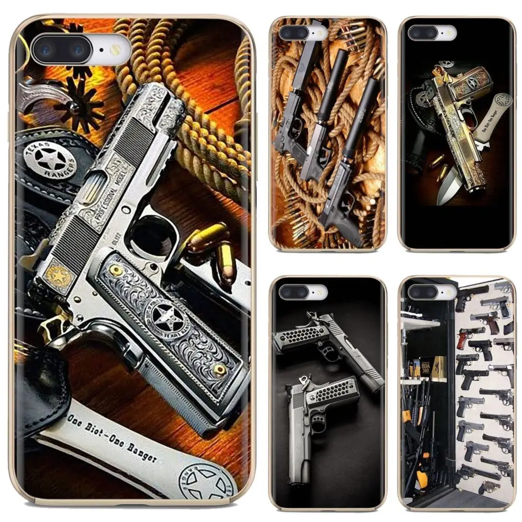 Силиконовый корпус Pistolas Glock оружие пуля для iPhone 11 Pro 4 4S 5 5S SE 5C 6 6S 7 8 X 10 XR XS Plus Max iPod