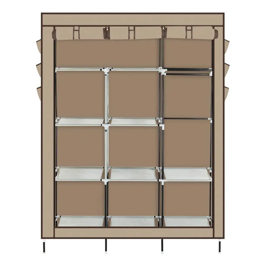 

High-Leg Non-Woven Fabric Assembled Clothes Wardrobe Household Organization Wardrobe Portable Closet Storage Organizer Clothes