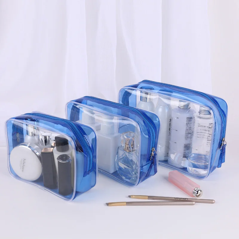 PVC waterproof transparent cosmetic bag wash bath storage bag travel multi-function storage cosmetic handbag tool box cosmetic bag cosmetic storage bag makeup bag cosmetic case