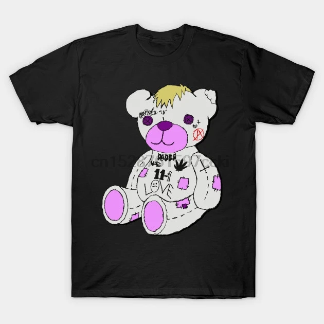 Мужская футболка Lil Peep Bear с принтом футболки топы |