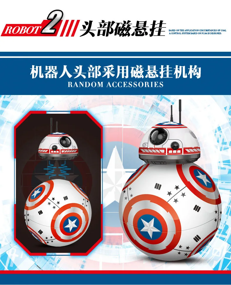 Звездные войны BB8 Force умный робот-игрушка с дистанционным управлением танцующий вращающийся светильник в комплекте музыкальный светильник