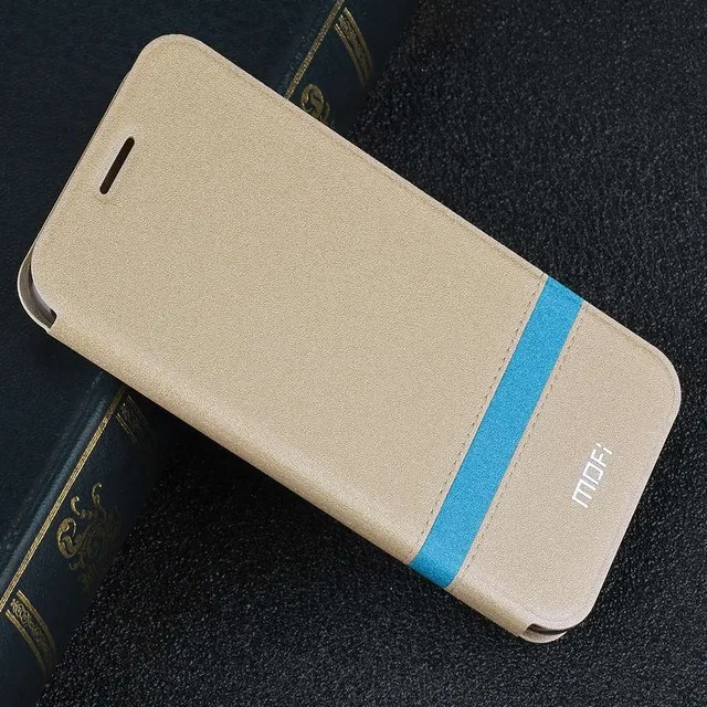 Gold MOFi для Xiao mi 8 Explorer Чехол-книжка из искусственной кожи силиконовый защитный Роскошный чехол Xio mi 8 чехол для телефона оболочка mi 8se - Цвет: Gold