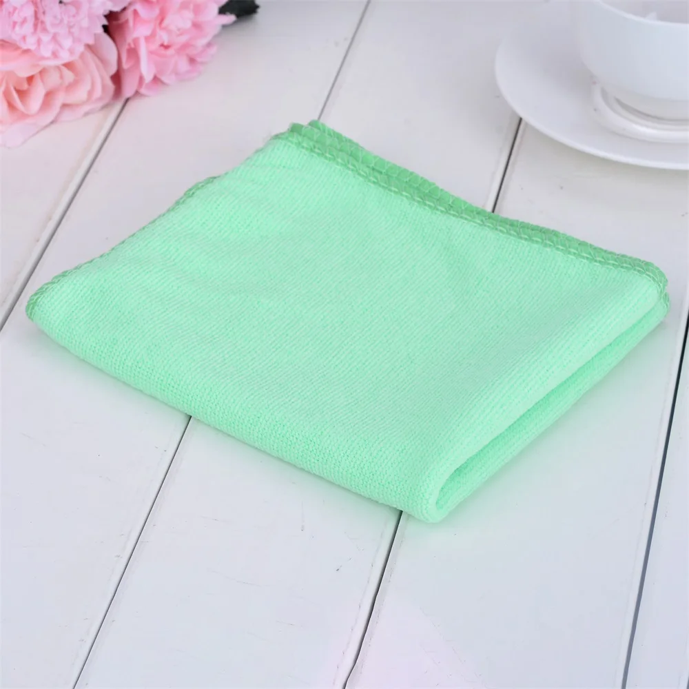 light green 30x70cm 70X140 см микрофибра быстросохнущее полотенце медведь банные полотенца с героем мультфильма хлопок мягкое сухое полотенце s Кухня чистое абсорбирующее полотенце s сплошной цвет - Цвет: light green 30x70cm
