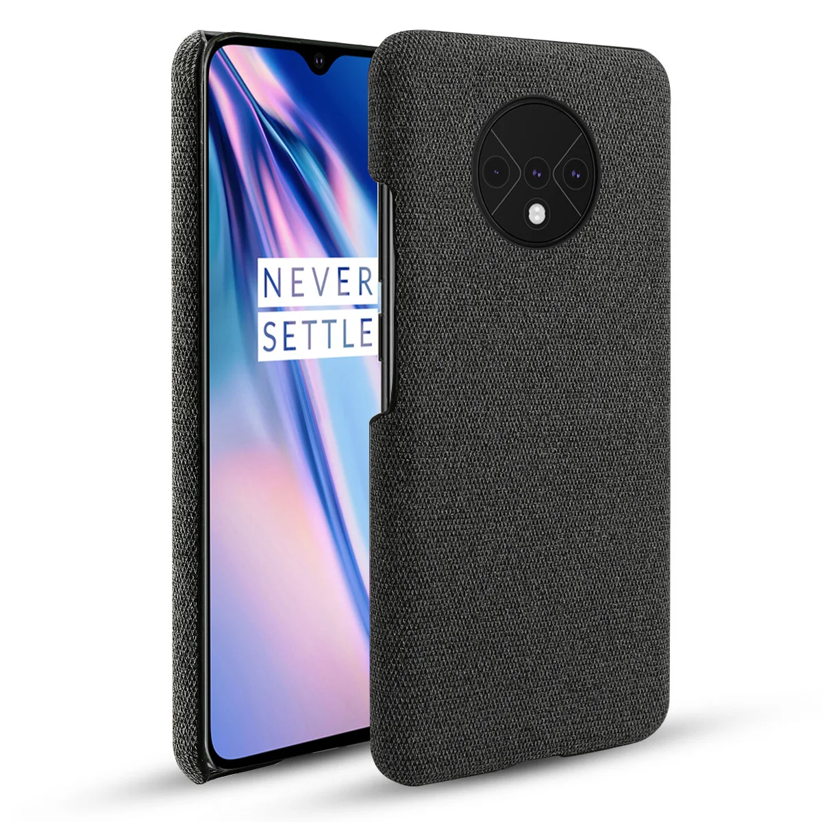 Для OnePlus 8 7T Pro Чехол тонкий Жесткий ПК тканая ткань матовая Текстурированный