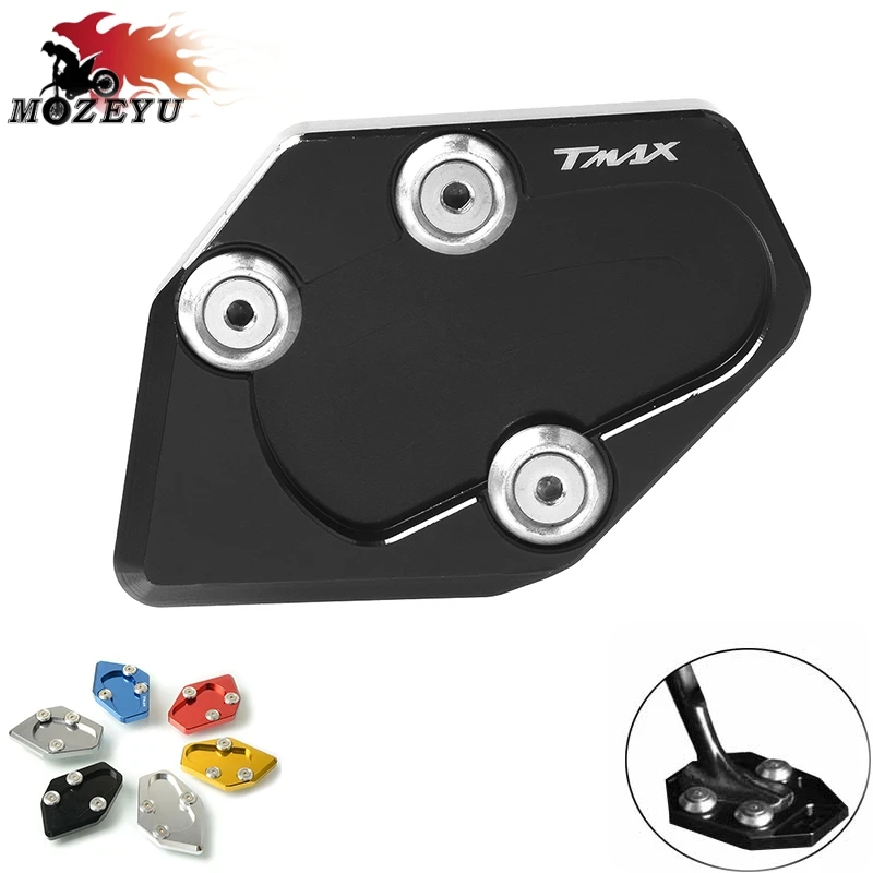 

CNC Accessories Motorcycle Side Stand Extension Pad Enlarger Plate Kickstand For YAMAHA TMAX530 T-MAX 530 15-16 XP530 2015-2016
